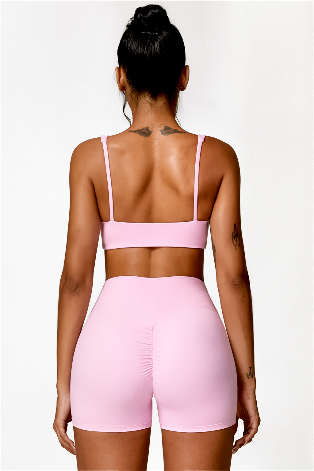 Ensemble 2 pièces Rose Opaline | Aera Short & Nora Brassière
