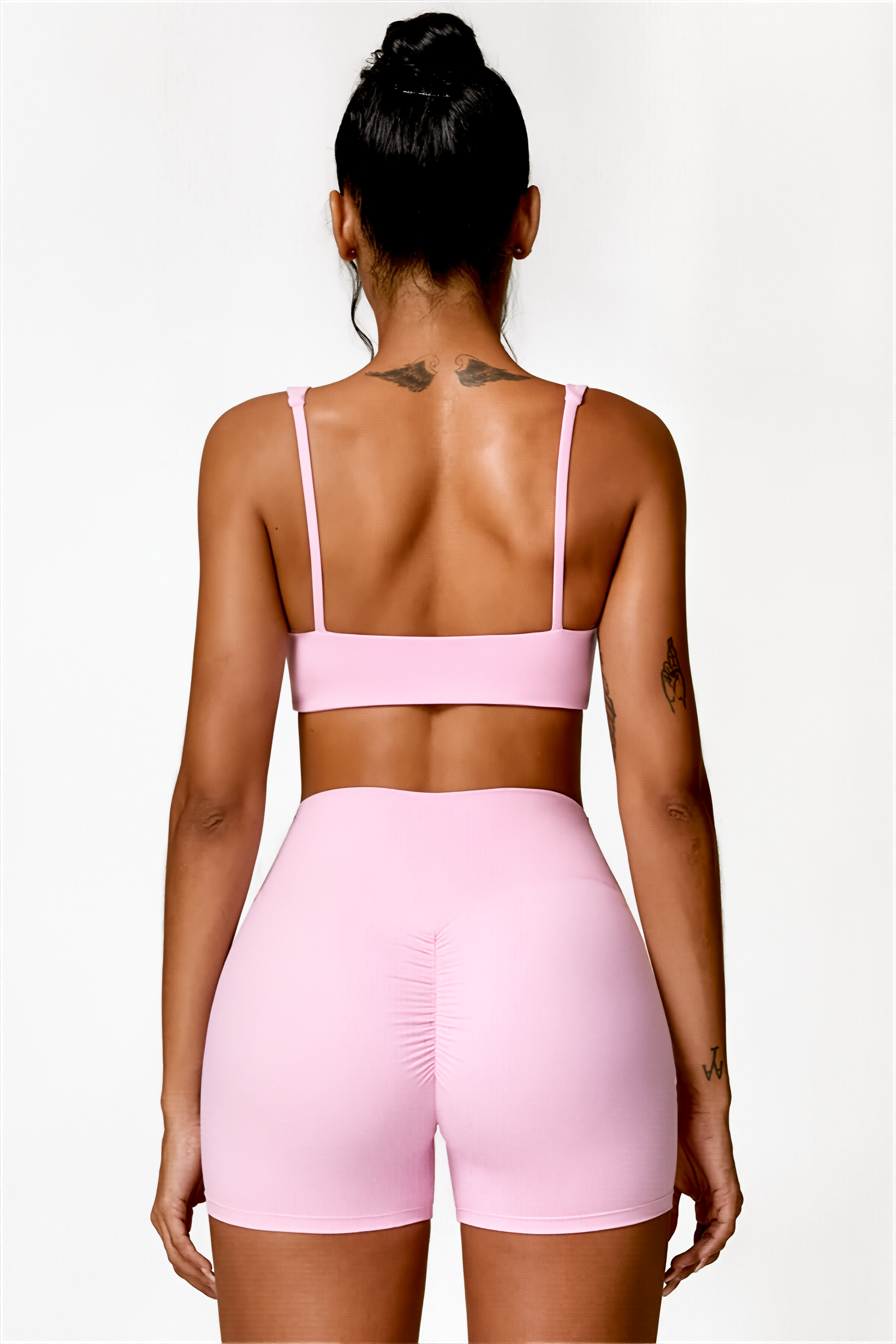 Ensemble 2 pièces Rose Opaline | Aera Short & Nora Brassière