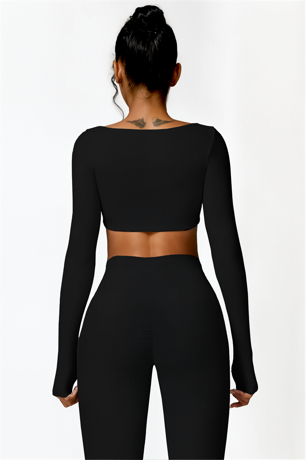 ENSEMBLE 2pcs Noir Origin | Aven Legging & Eris Crop-Top