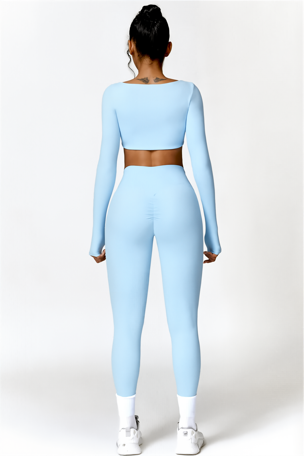 Ensemble 2pcs Bleu Horizon | Aven Legging & Eris Crop-Top