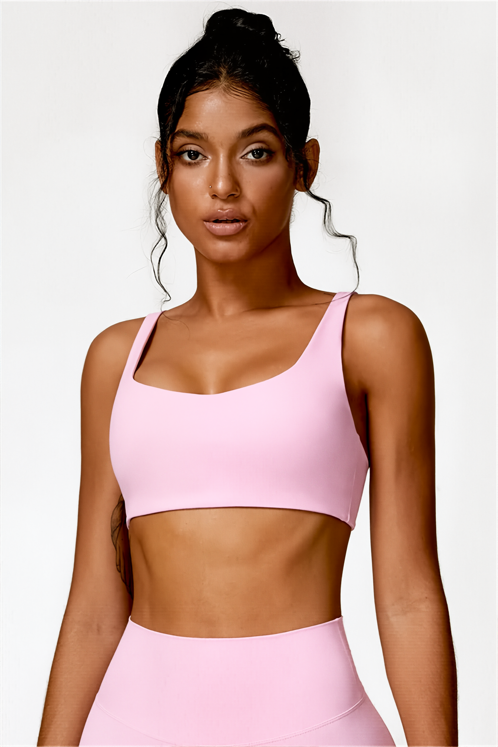 Ensemble 2 pièces Rose Opaline | Aera Short & Nora Brassière