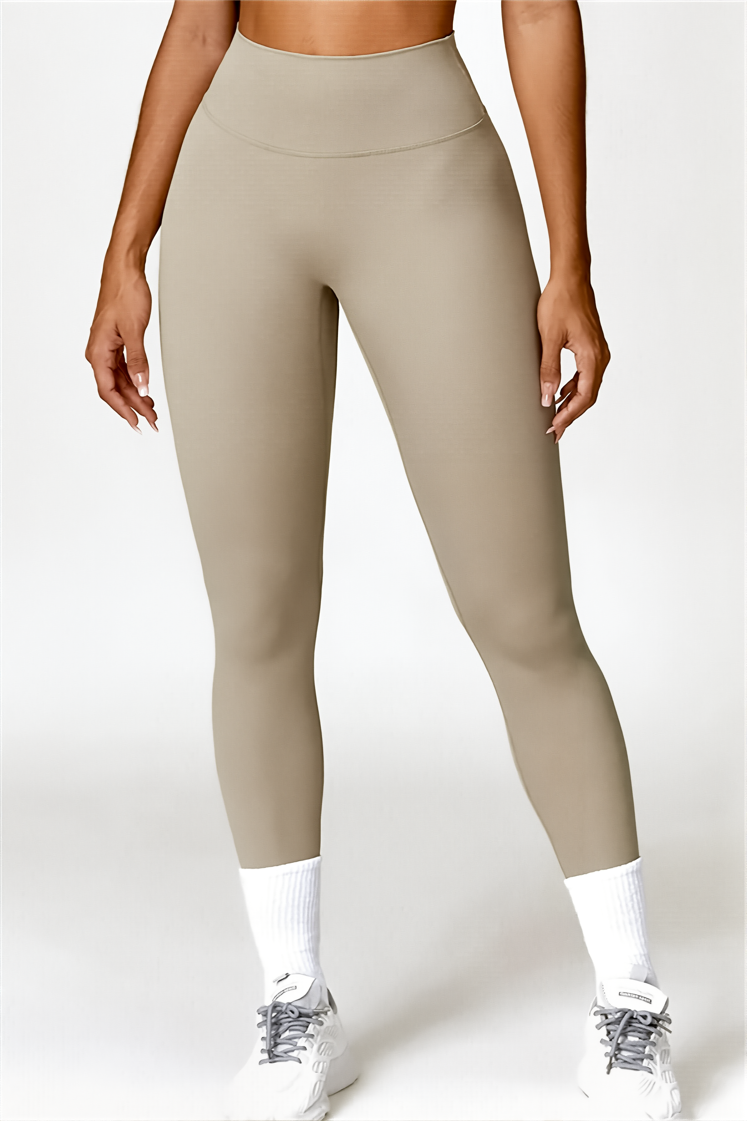 Ensemble 2pcs Beige Dune | Aven Legging & Eris Crop-Top